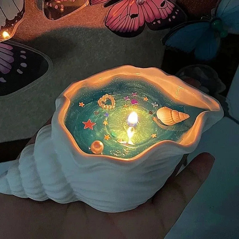 Ocean Shell Aromatherapy Scented Candle