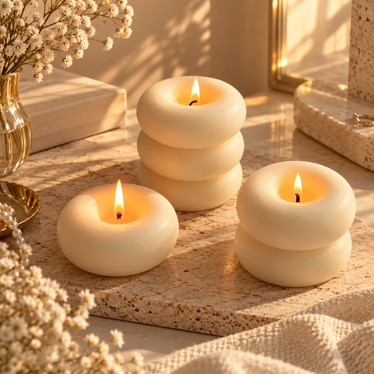 Handmade Donut Aromatherapy Scented Candle